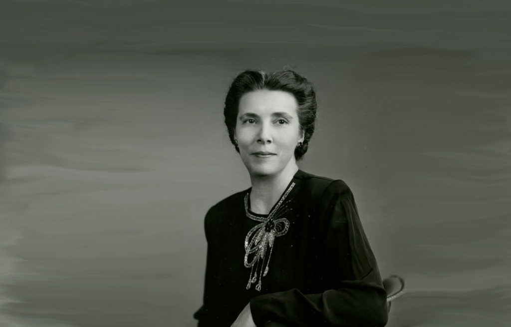 seated formal photo of Elizabeth Campbell, no date